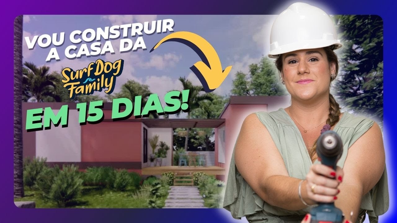 CASA CONSTRUÍDA EM 15 DIAS NUM TERRENO ALAGADO?! - EP.1 DESAFIO DAMA NA PRAIA