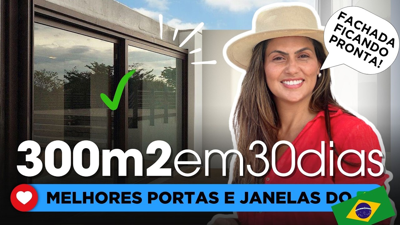 Ep. 8 • MUITA TENSÃO COM GRAVES CHUVAS! MELHORES PORTAS E JANELAS PARA CASA • 300m² em 30 dias